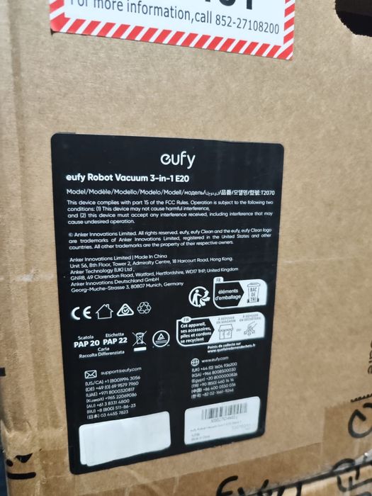 aspirator robot eufy  e20 3 in 1 , Nou
