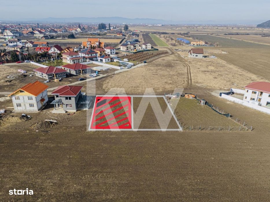 Teren intravilan 585mp Sanpetru, panorama Lempes si padure, Comision 0