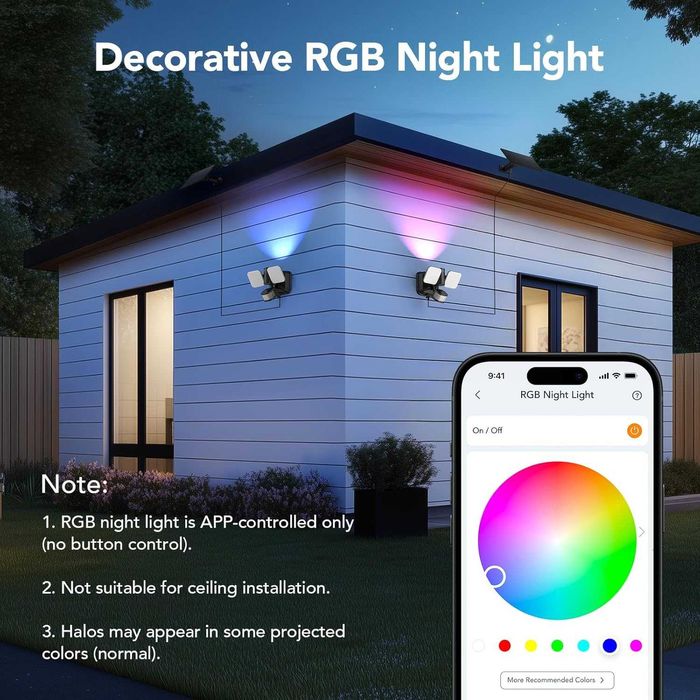 Соларна охранителна лампа Linkind,двойно захранване,сензор за движение