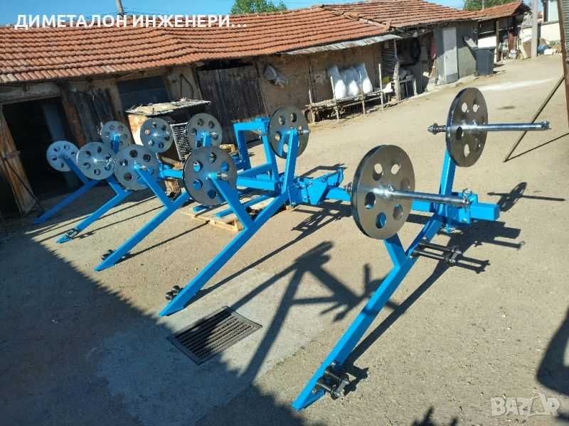 Машина за полагане на капков маркуч за царевица и д-р. култури