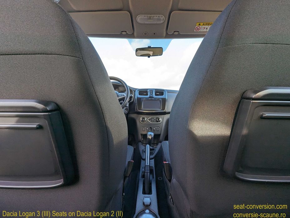 Sistem adaptare scaune de Logan Sandero 3 III pe Logan Duster < 2020