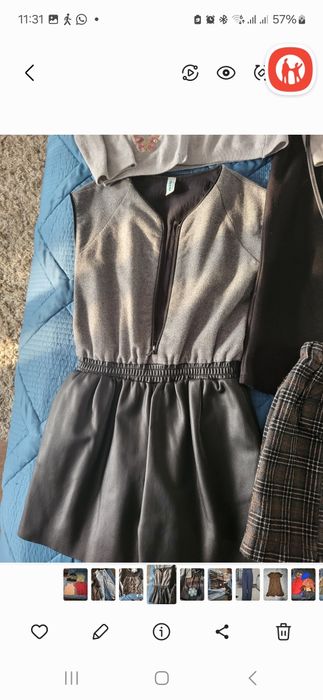 Пакет вещей и обувь на девочку 8-10 лет