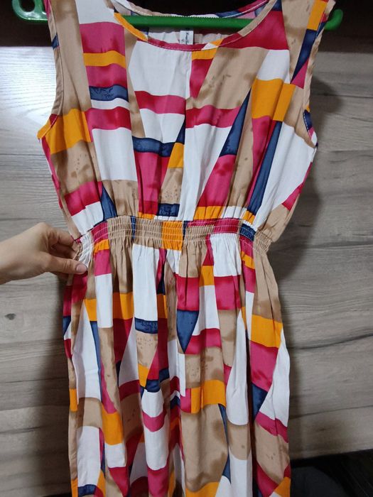 Платье без рукавов штапель размер S-M-L