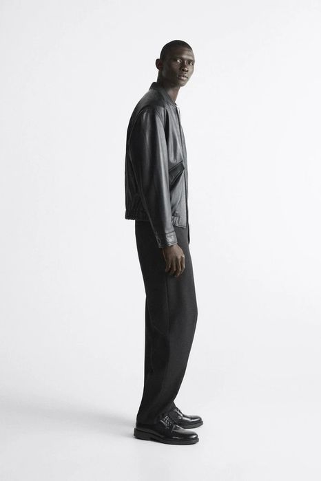 Geaca din piele naturala Zara limited edition