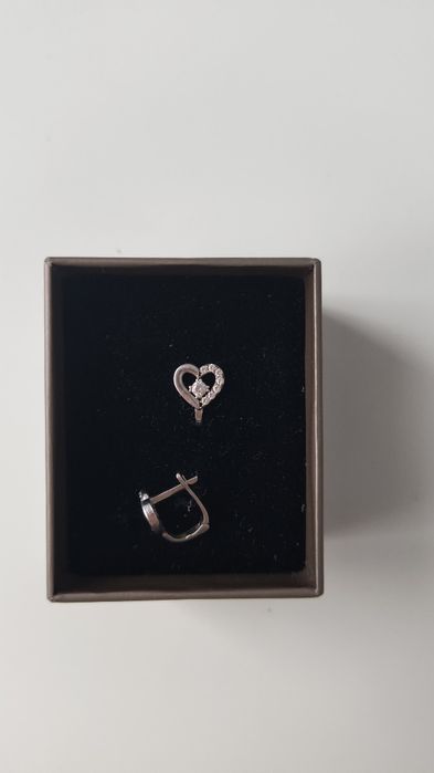 Различни модели детски сребърни обеци