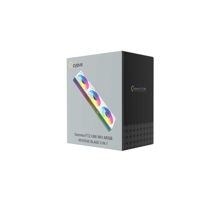 Кулер Ocypus Gamma F12 UNI WH ARGB 3 IN 1