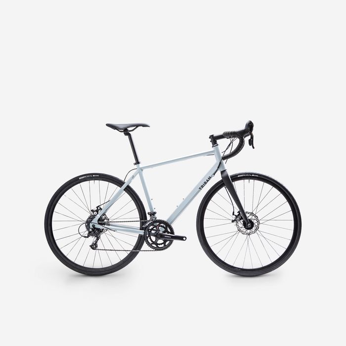 Bicicletă de șosea Rc120 Disc Gri - produs resigilat Decathlon