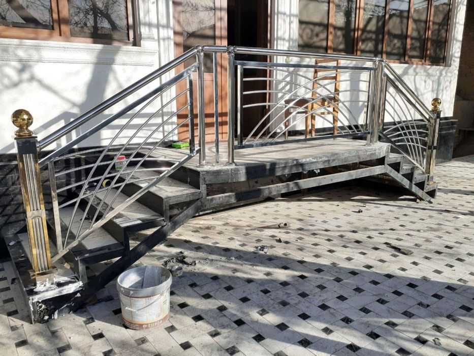 Нержавейка перила решотка