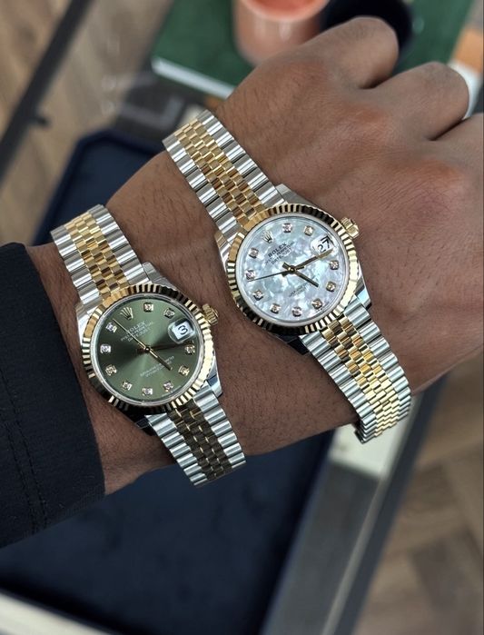 Rolex Date-Just 31 Olive Green Diamond Dial
