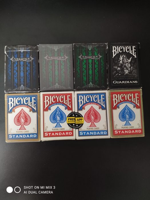 Carti de joc Bicycle – 8 pachete (sigilate și folosite)