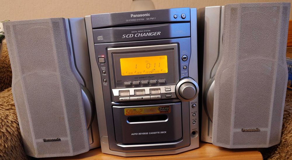 Panasonic SA-PM11 AM/FM 5 CD чейнджър !