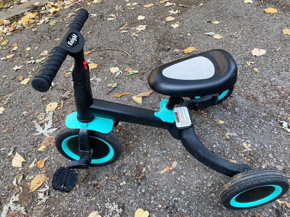 Мултифункционална зелена триколка/баланс колело 4в1