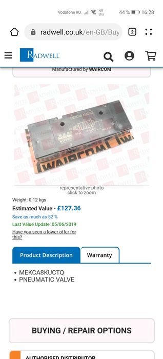 Electrovalve Festo, Waircom, Aventics