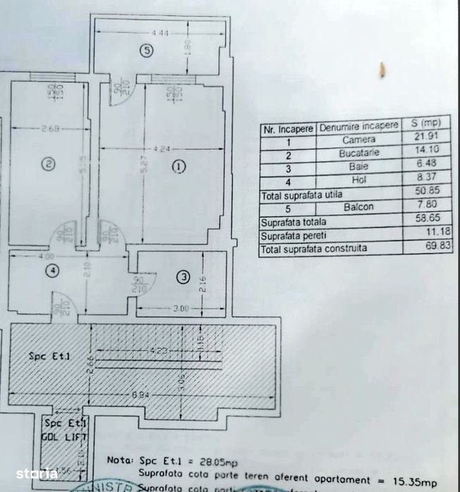 Apartament 2 camere | 69 mp | mobilat și utilat – Cartierul Latin