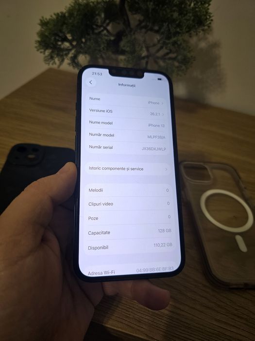 Vând Iphone 13 128 gb negru