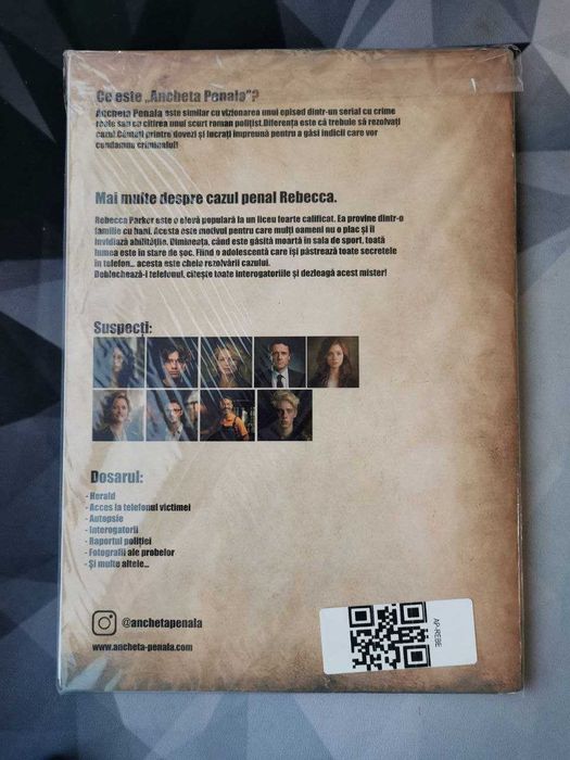 Joc de societate Detectiv - Cazul Rebecca - Ancheta Penala