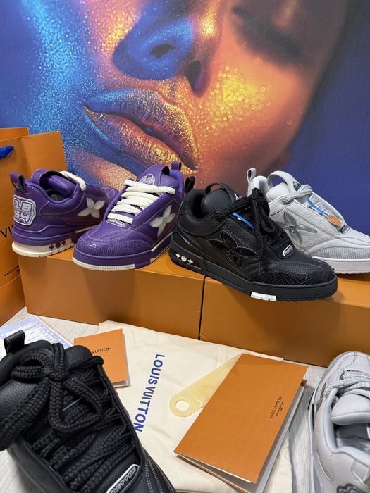 Adidasi Louis Vuitton Skate piele naturala Full Box colectie noua