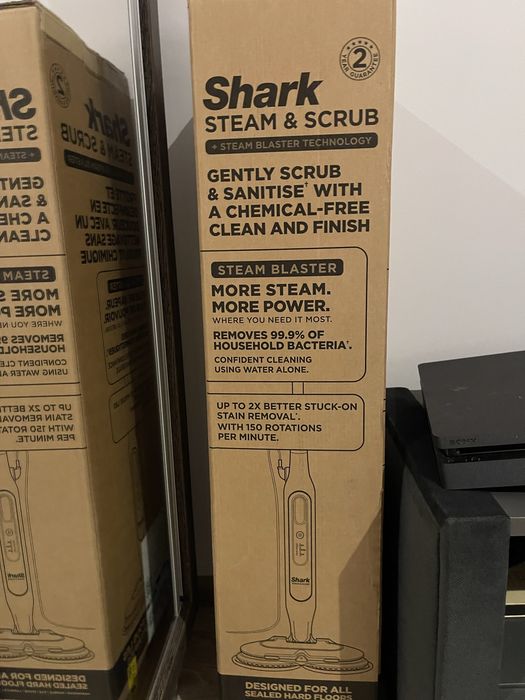 Shark steam and scrub