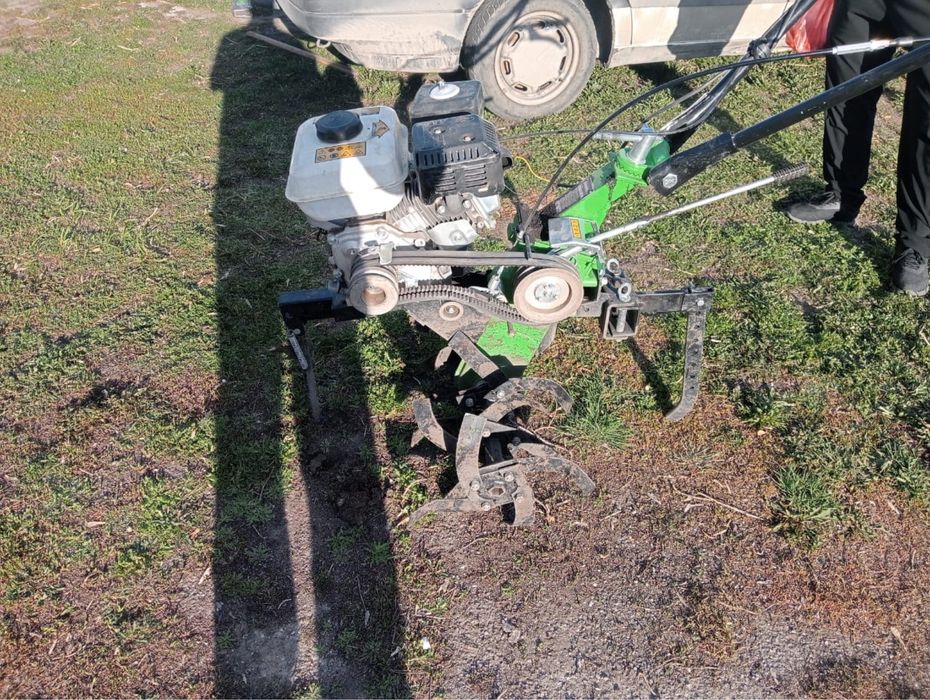 Вспашка мотоблоком