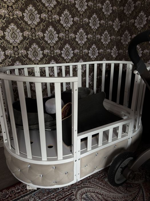 Манеж детский бежевый