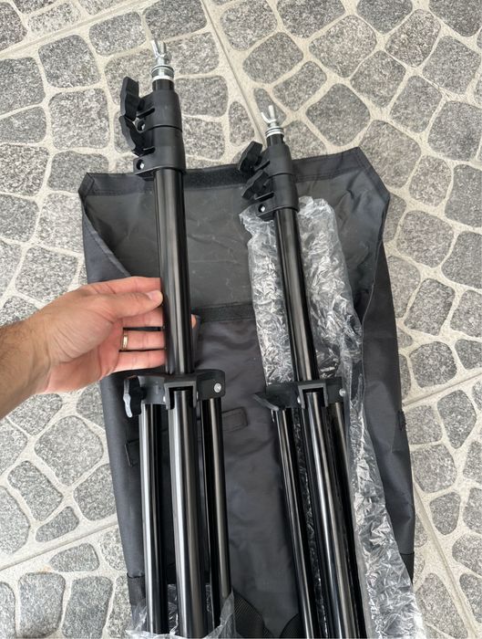 2 trepiede noi 2,8m pentru bliț foto, lumini studio, softbox, foto-video