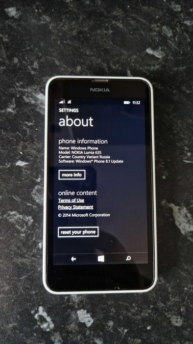 Vand Nokia Lumia 635 ALB cu 4G !!Codat Orange!! Windows 8.1 la 100lei