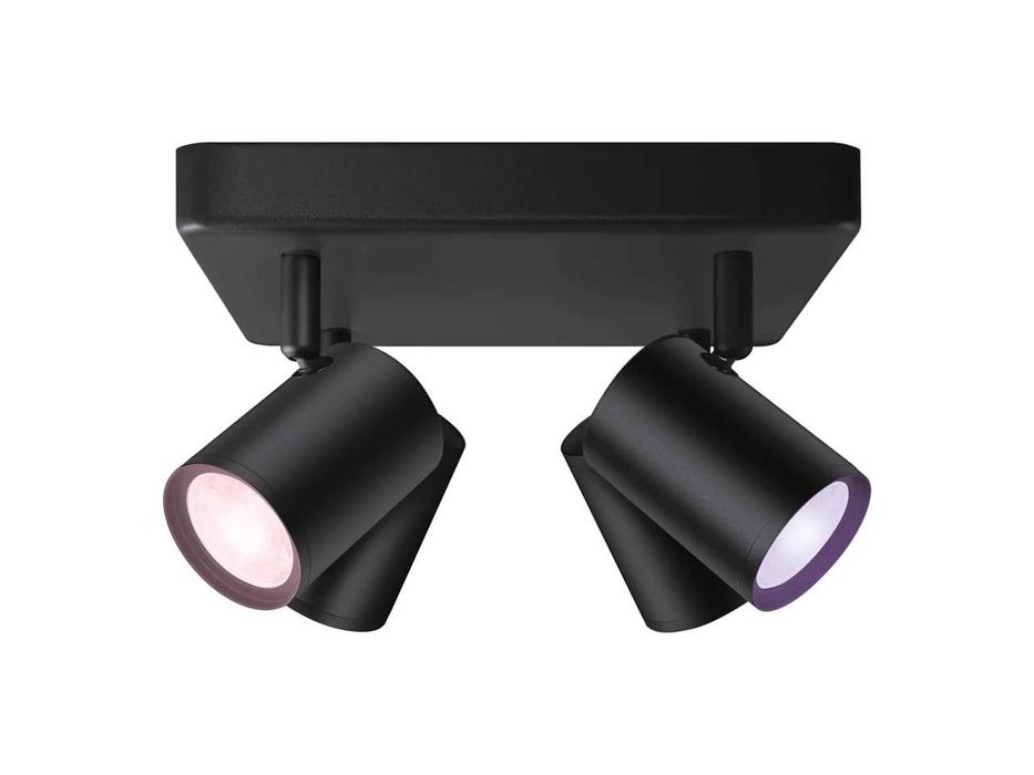 Philips WiZ IMAGEO Smart Спот LED лампа за таван с 4 светлини WiFi Черна Бяла Смарт