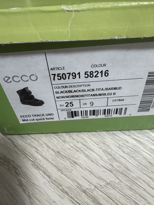Ботинки ecco размер 25