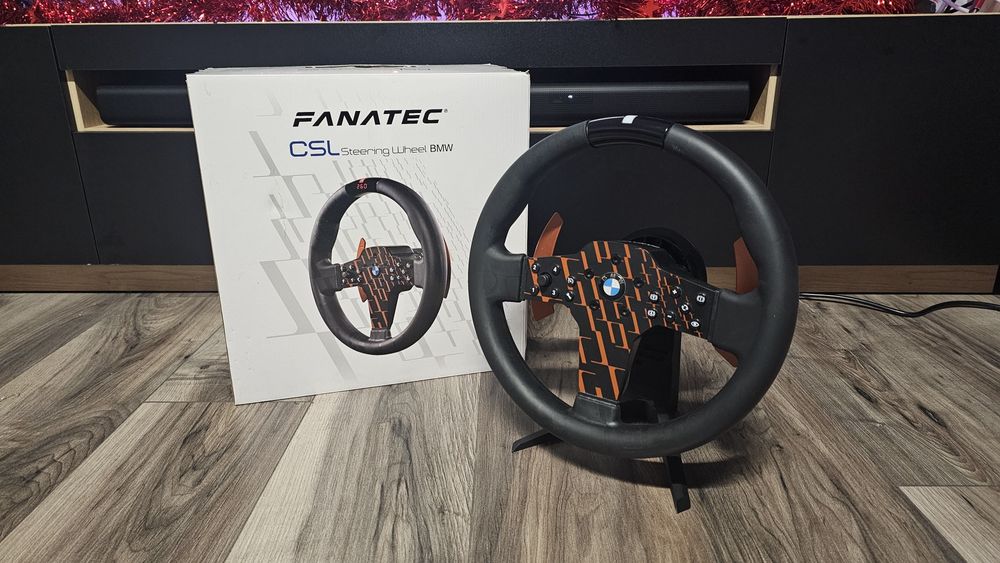 Volan gaming Fanatec BMW CSL + QR2 Lite + stand FULL BOX