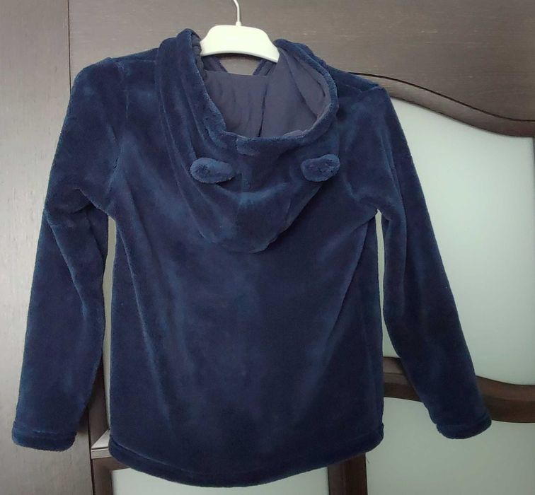 Pantaloni captusiti cu bumbac si jacheta pufoasa lupilu marime 110-116