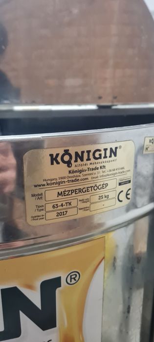 Centrifugă apicolă,tangențială,4 rame,Konigin.