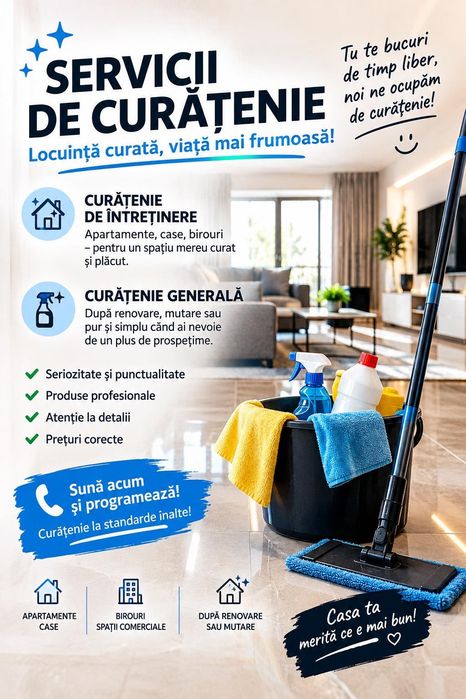 Curățenie întreținere/generală