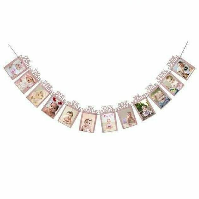 Ghirlanda foto 1-12luni, set de 3 bc
