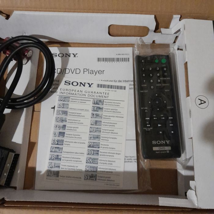 Dvd Player Sony DVP SR170 /
