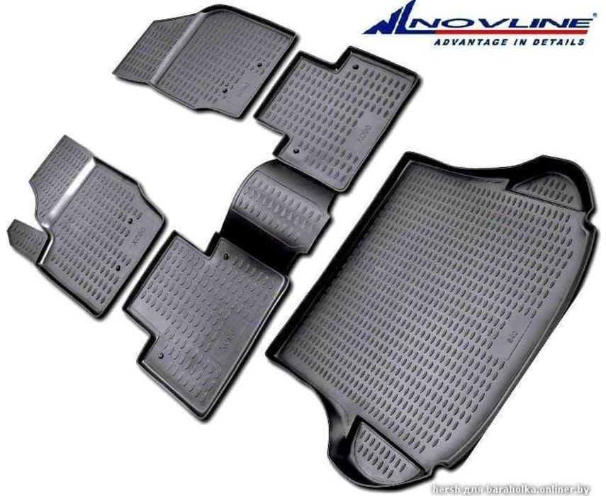 Модельные ковры в салон и багажник автомобиля