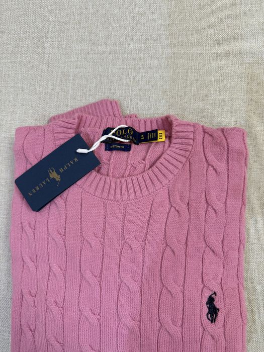 Pulover Ralph Lauren - roz cherry - marimea S