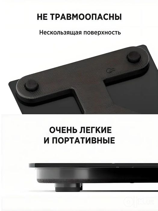Весы напольные электронные умные стеклянные смарт-весы