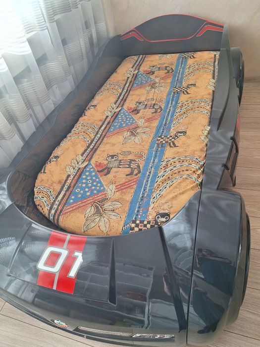 Детско легло-кола Cilek Turbo Max с матрак