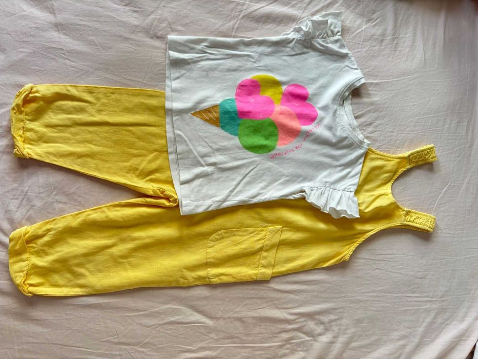 Salopeta si tricou Zara marimea 104