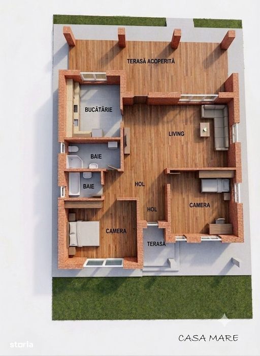 Casa cu 3 camere de vanzare in Santandrei, Cart. Armoniei - TVA Inclus