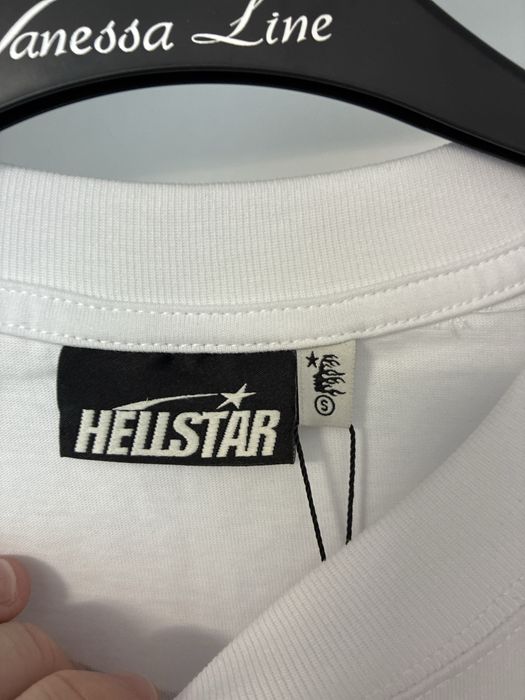 Tricou Hellstar Alb S Oversized