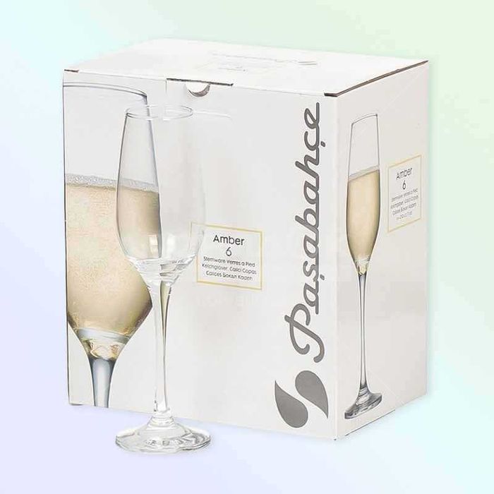 Чаши за шампанско 200 мл Amber Pasabahce – комплект 6 бр.