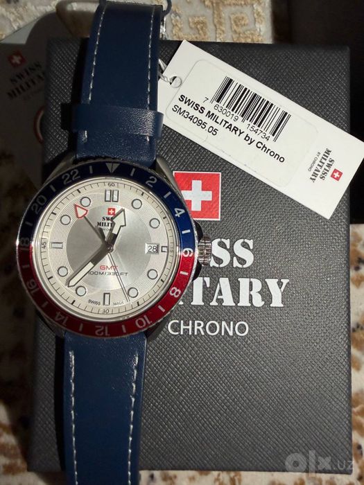 Швейцарские часы Swiss Military by Chrono Quartz GMT.