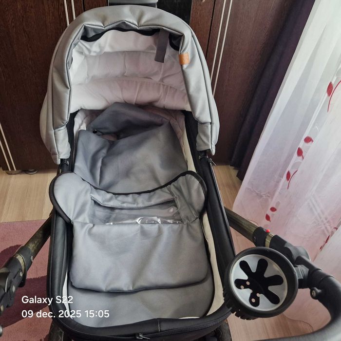 Vand Carucior 3 in 1 Storm Grey Gold - Krausman