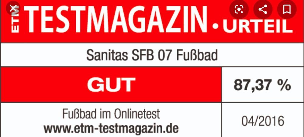CĂDITĂ HIDROMASAJ pentru picioare SANITAS - Germania NOUĂ - 110 lei