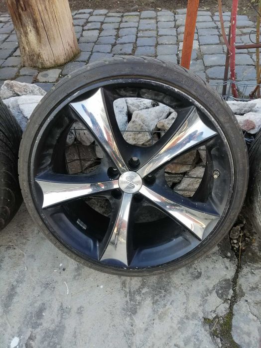 Jante Aluminiu pe 18, 5x100mm, Cauciucuri vara 215 35 R18, 750 Ron