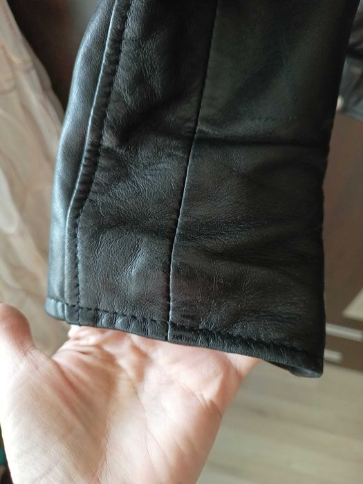 Яке от естествена кожа на Zara, размер S