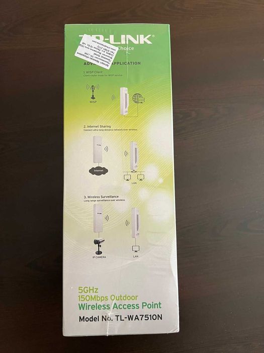 TP-LINK -WA5210G-2.4GHz/CPE610-5GHz/WA7510N-5GHz