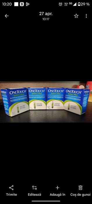 Teste de glicemie OneTouch Select Plus, 50 bucati