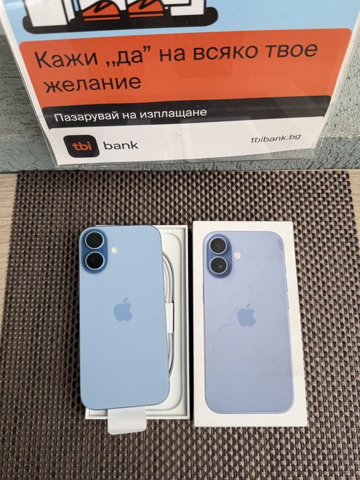 НОВ*iphone 17  Лизинг от 29€/м MIST BLUE  айфон 17 син